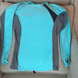 Body Glove Aqua and Gray Rash Guard